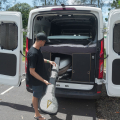 Using the Code Foils Paddle Cover and removing it from a van